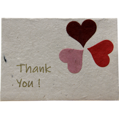 Monk Paper Thank You Note with Rose Petal Envelope - pack of 12-Pen Boutique Ltd