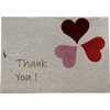 Monk Paper Thank You Note with Envelope - Cornflower Petal Red Letter - 10 Per Pack-Pen Boutique Ltd