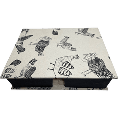 Monk Paper "Art by Children- Birds" Lokta Stationery Box Set-Pen Boutique Ltd
