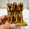 Pen Boutique Three Mini Wise Monkeys Paper Weight with Mask See Hear or Speak No Evil-Pen Boutique Ltd