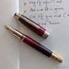 Montblanc 146 Meisterstuck Fountain Pen - Solitaire Burgundy Lacquer - Calligraphy Year 2 - Medium-Pen Boutique Ltd