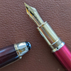 Montblanc 146 Meisterstuck Fountain Pen - Solitaire Burgundy Lacquer - Calligraphy Year 2 - Medium-Pen Boutique Ltd