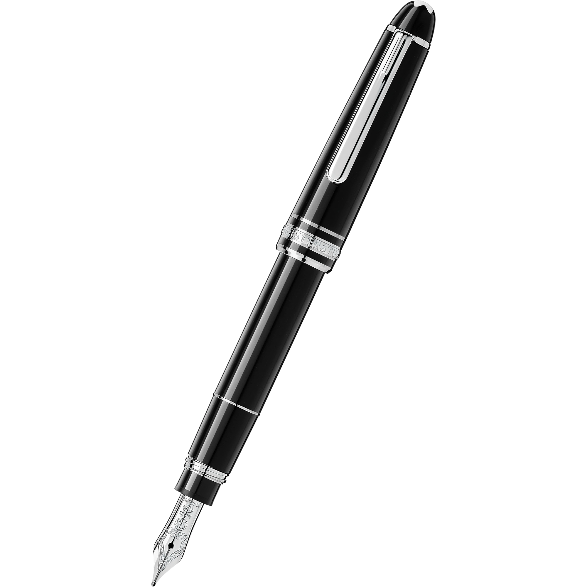 Montblanc 114 Meisterstuck Mozart Fountain Pen - Black-Pen Boutique Ltd