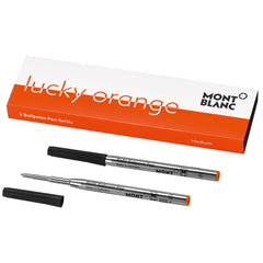 Montblanc Ballpoint Pen Refill Lucky Orange - Medium 2 Pack