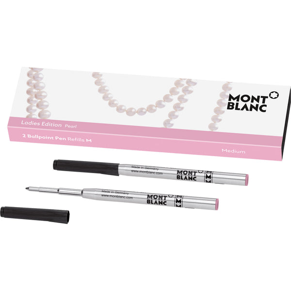Montblanc Ballpoint Refill - Ladies Edition - Pearl - Medium - 2 pack