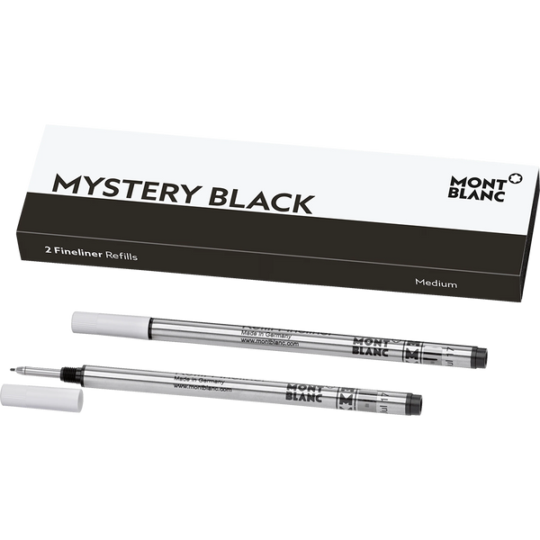 Montblanc Fineliner Refill - Mystery Black (2 Per Pack)-Pen Boutique Ltd