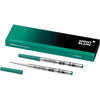 Montblanc Ballpoint Refill - Fortune Green - Medium - 2 Pack-Pen Boutique Ltd