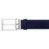 Montblanc Leather Belt - Blue-Pen Boutique Ltd