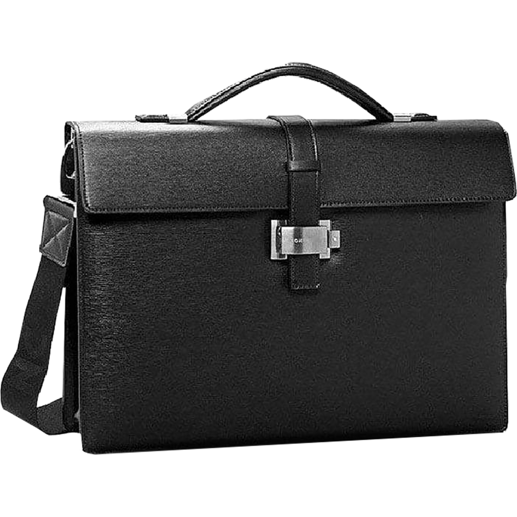 Montblanc Leather Briefcase (Single Gusset)-Pen Boutique Ltd