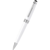 Montblanc Meisterstück Ballpoint Pen - Solitaire White - Platinum Trim - Midsize-Pen Boutique Ltd