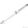 Montblanc Meisterstück Ballpoint Pen - Solitaire White - Platinum Trim - Midsize-Pen Boutique Ltd