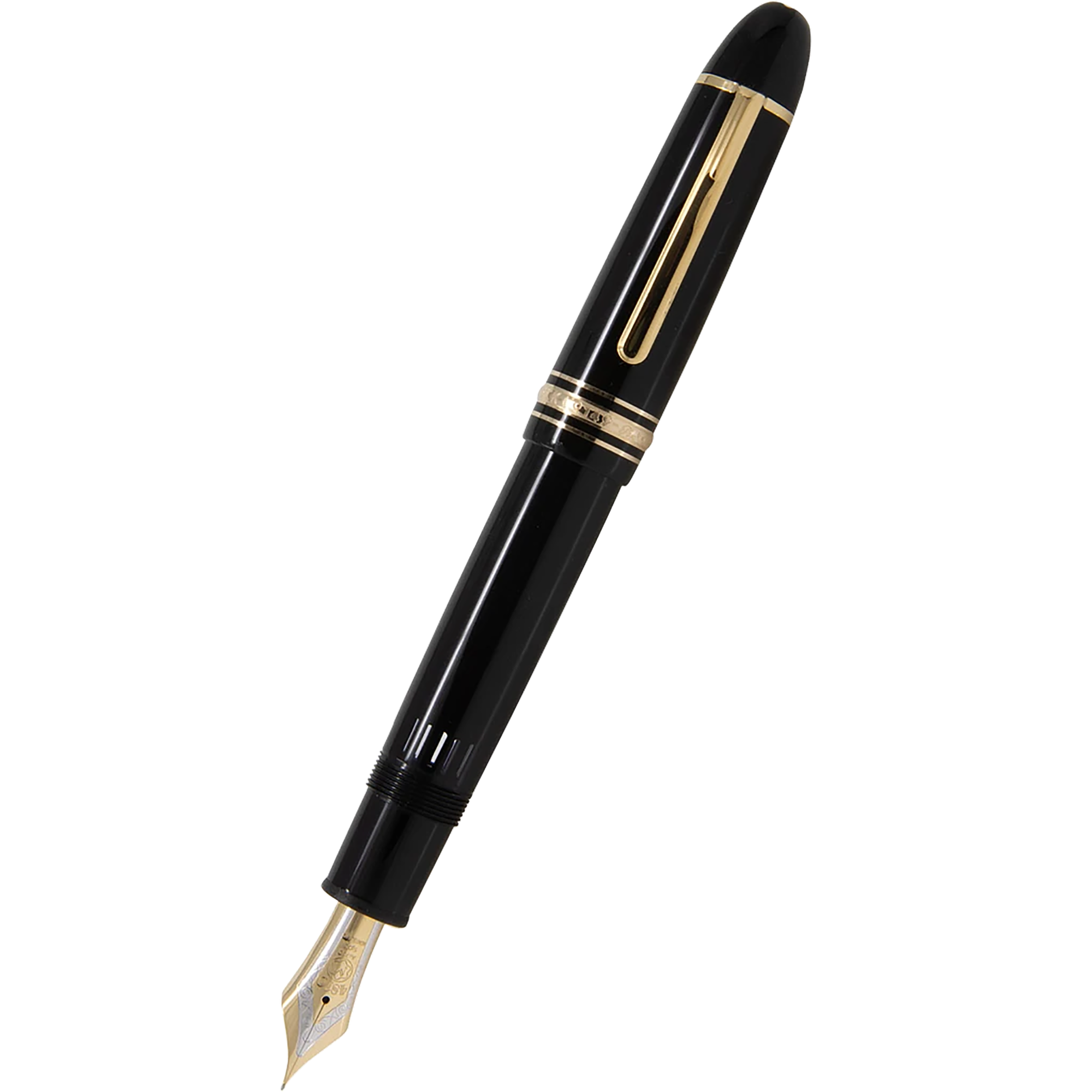 Montblanc Meisterstuck Fountain Pen - 149 Black - Gold Trim - Pen Boutique  Ltd