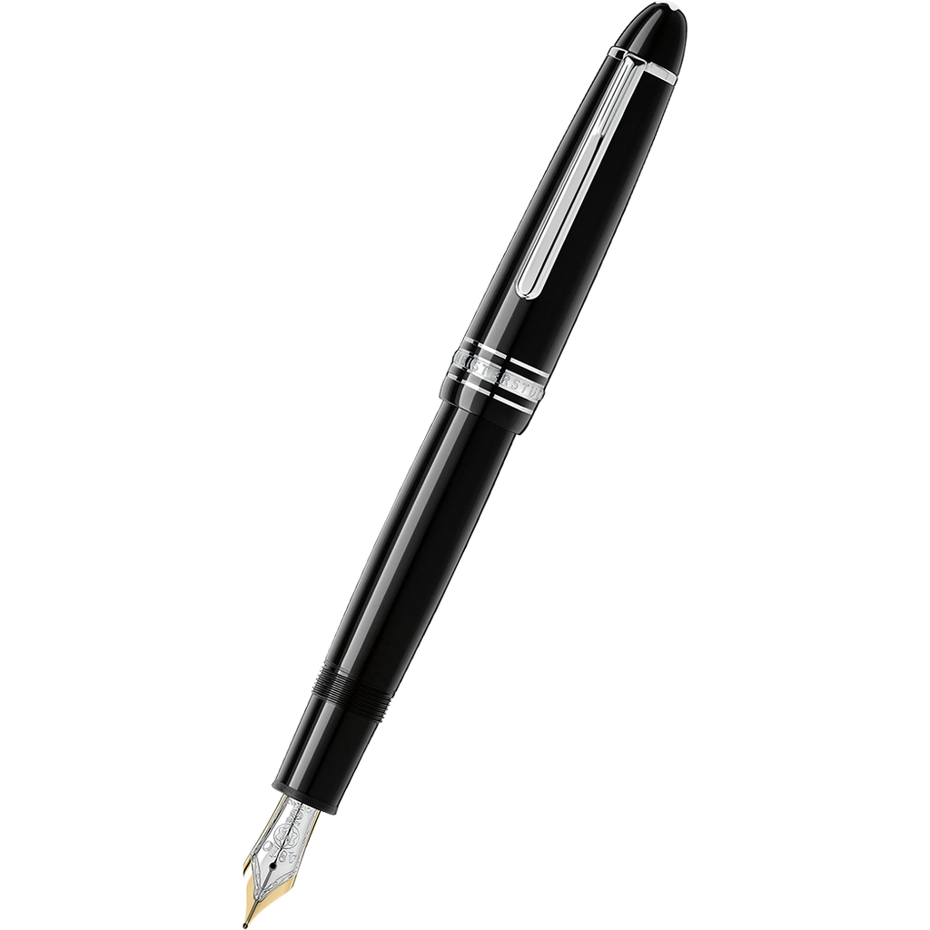 Montblanc Meisterstuck Fountain Pen - Black - Platinum Trim - Legrand - TRAVELLER-Pen Boutique Ltd