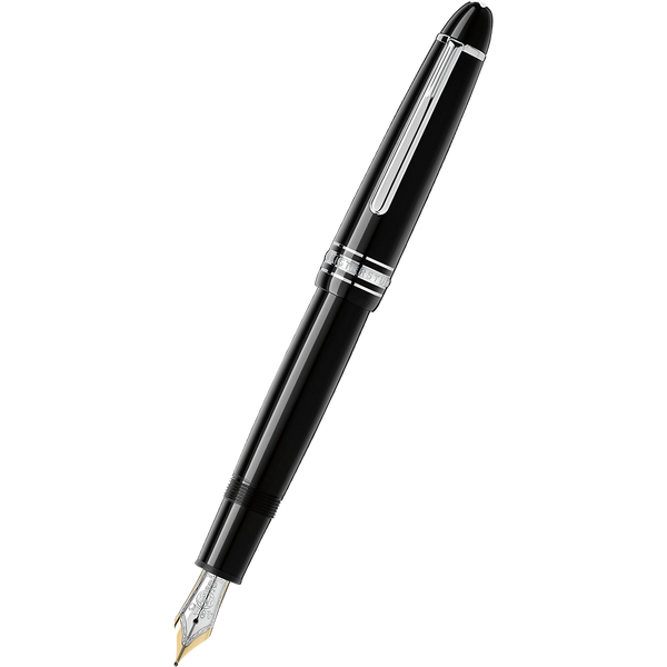 Montblanc Meisterstuck Fountain Pen - Black - Platinum Trim - Legrand - TRAVELLER-Pen Boutique Ltd