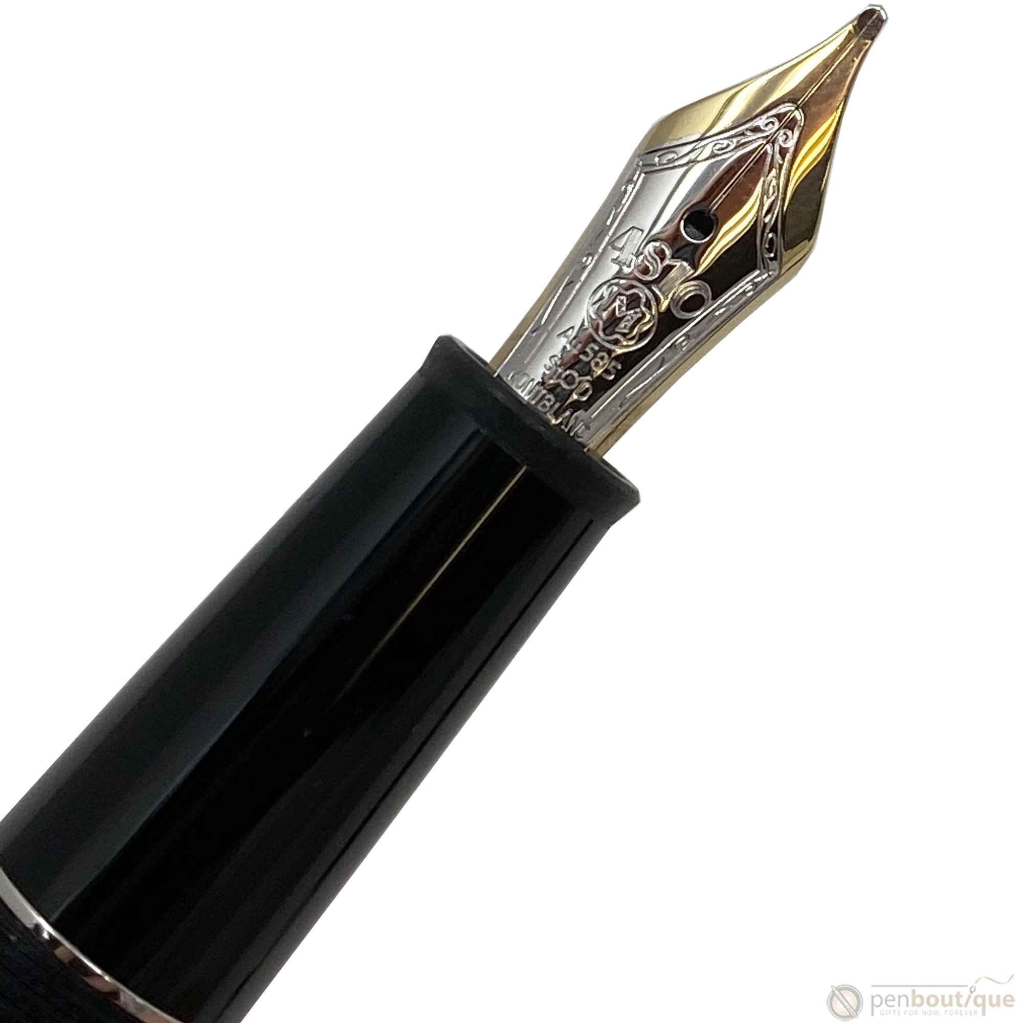 Montblanc Meisterstück Fountain Pen - UNICEF - Black - Platinum Trim - Classique-Pen Boutique Ltd
