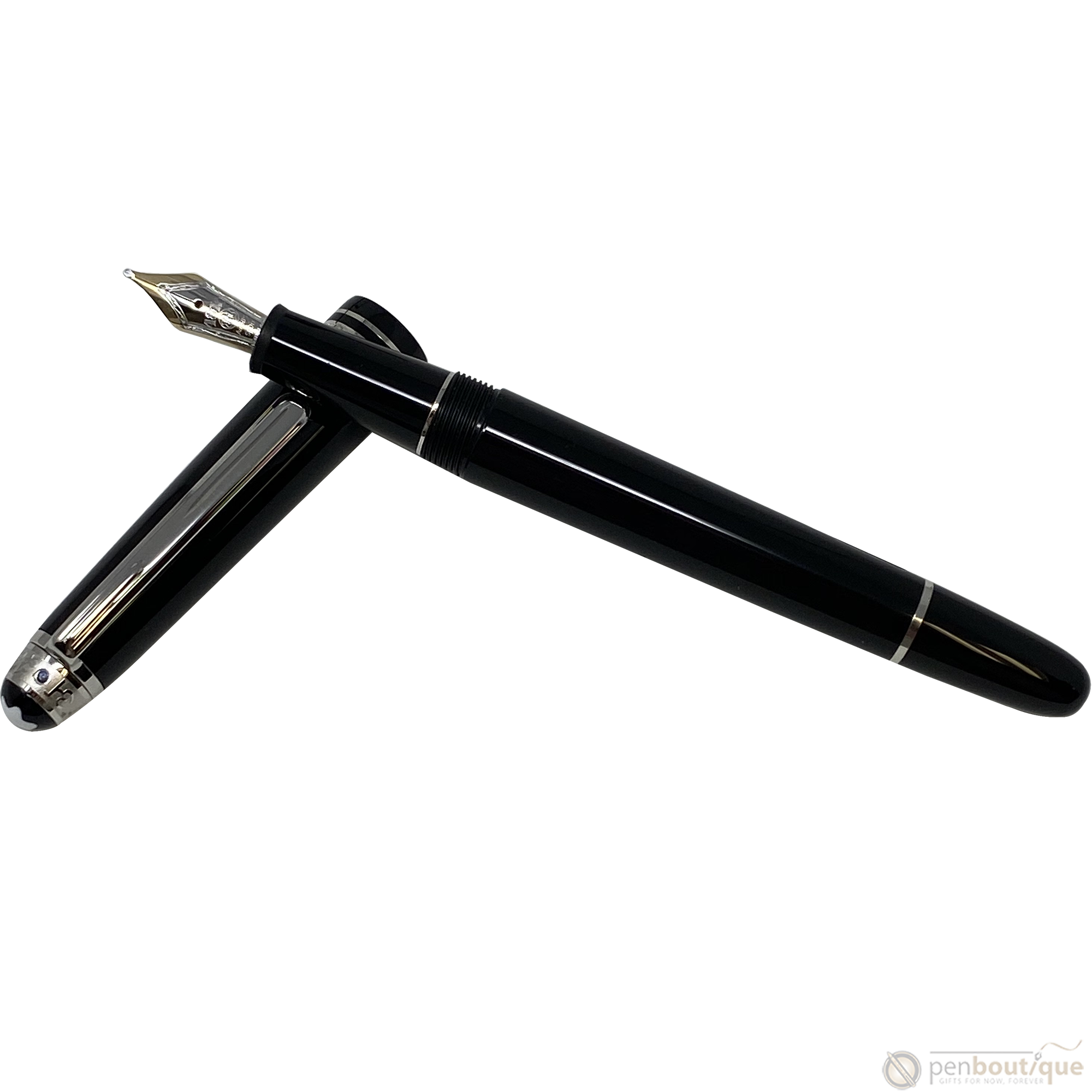 Montblanc Meisterstück Fountain Pen - UNICEF - Black - Platinum Trim - Classique-Pen Boutique Ltd