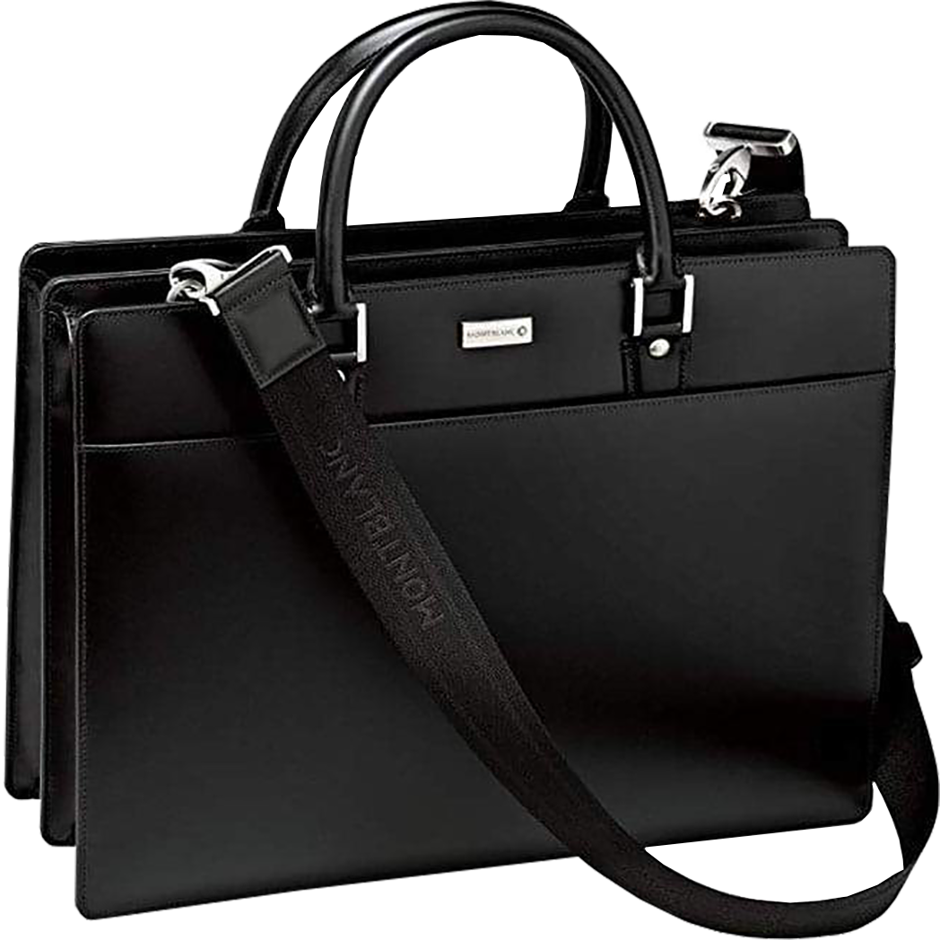 Montblanc Sartorial Leather Laptop Case - Black