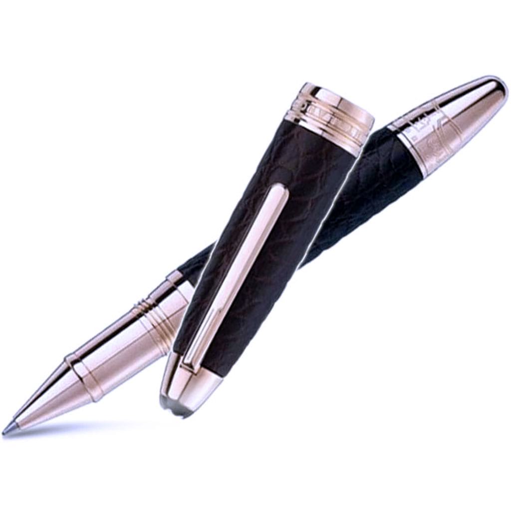 Montblanc Meisterstuck Rollerball Pen - Great Masters - Alligator Leather - Brown-Pen Boutique Ltd