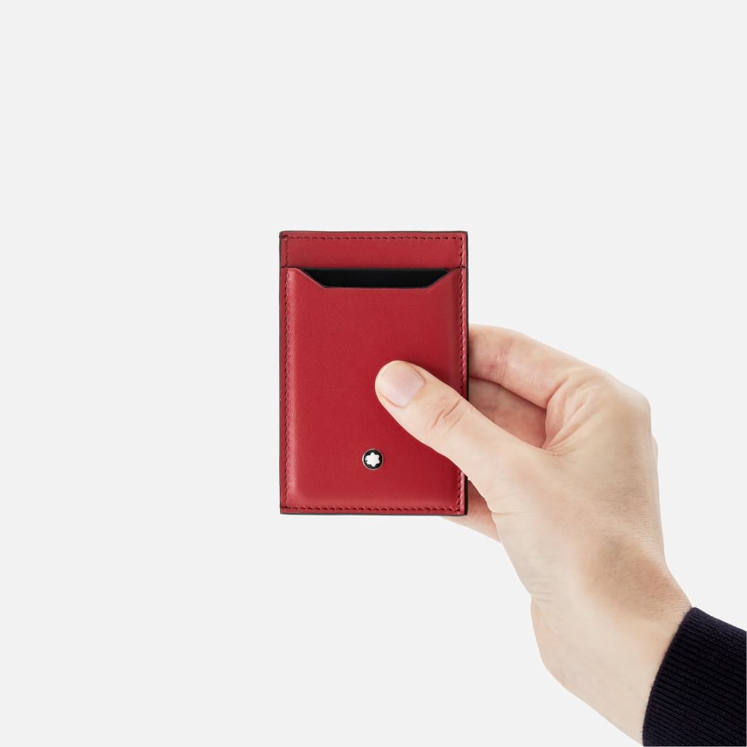 Montblanc Meisterstuck Pocket Holder - Black/Red - 3cc-Pen Boutique Ltd