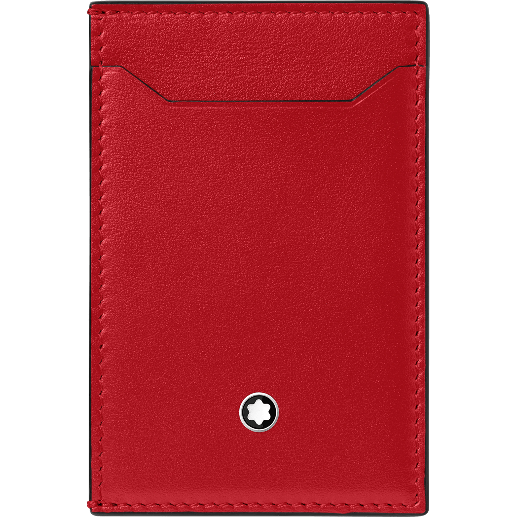 Montblanc Meisterstuck Pocket Holder - Black/Red - 3cc-Pen Boutique Ltd