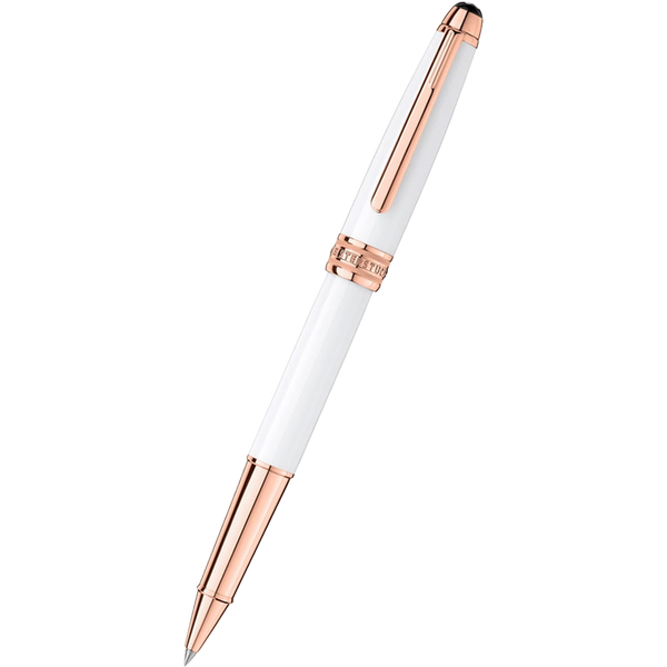 Montblanc Meisterstuck Rollerball Pen Solitaire White Rose Gold Tr Pen Boutique Ltd