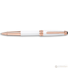 Montblanc Meisterstuck Rollerball Pen - Solitaire White - Rose Gold Trim - Classique-Pen Boutique Ltd