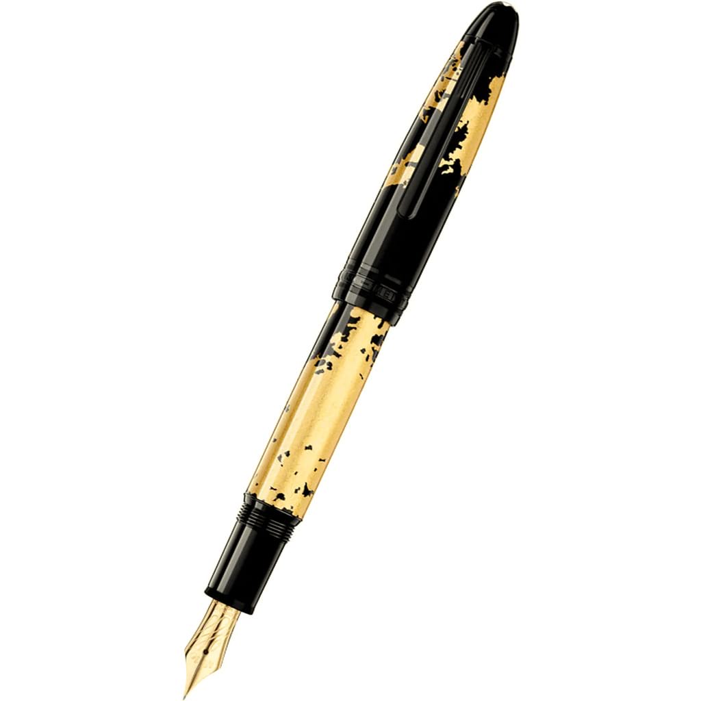 Montblanc Meisterstuck Fountain Pen - 146 Solitaire - Gold Leaf - Flex Nib