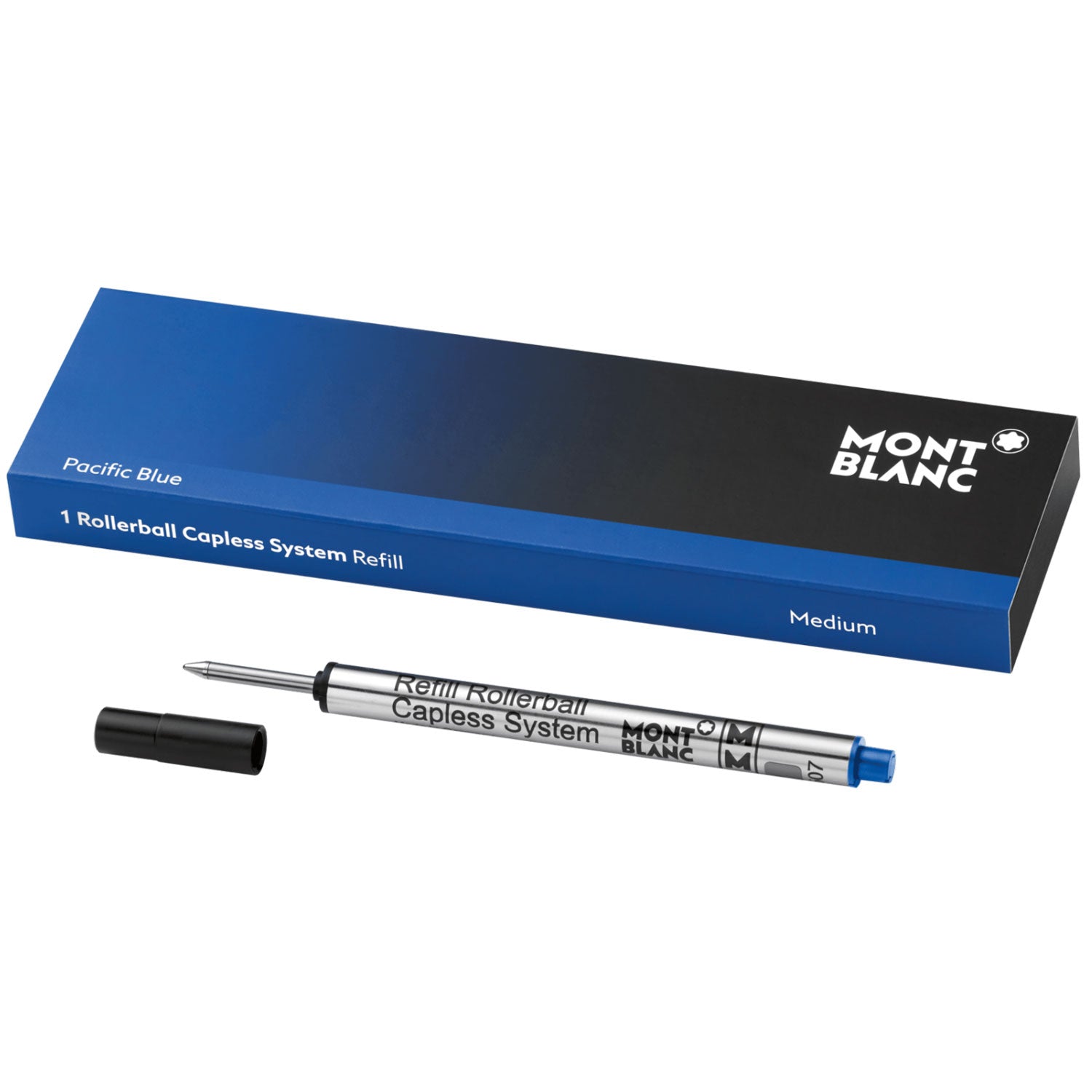 Montblanc Pacific Blue Medium Capless Rollerball Refill 1/pack