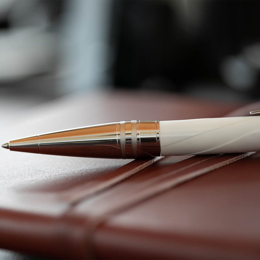 Montblanc StarWalker Ceramics Doue White Ballpoint - Dynamic Ceramic Doue White-Pen Boutique Ltd