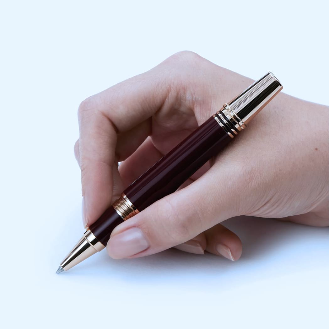 Montblanc Great Characters Rollerball Pen - Special Edition - John F. Kennedy - Burgundy-Pen Boutique Ltd