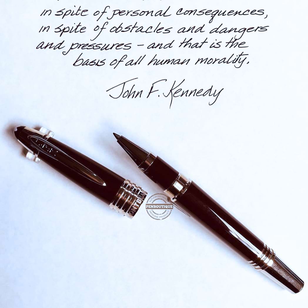 Montblanc Great Characters Rollerball Pen - Special Edition - John F. Kennedy - Burgundy-Pen Boutique Ltd
