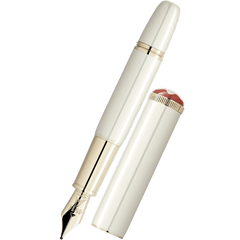 Montblanc Heritage Fountain Pen - Rouge & Noir - Baby Ivory (Special Edition)-Pen Boutique Ltd