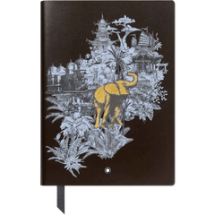 Montblanc Meisterstück #163 Notebook - Around The World in 80 Days - Brown Lined (Medium)-Pen Boutique Ltd