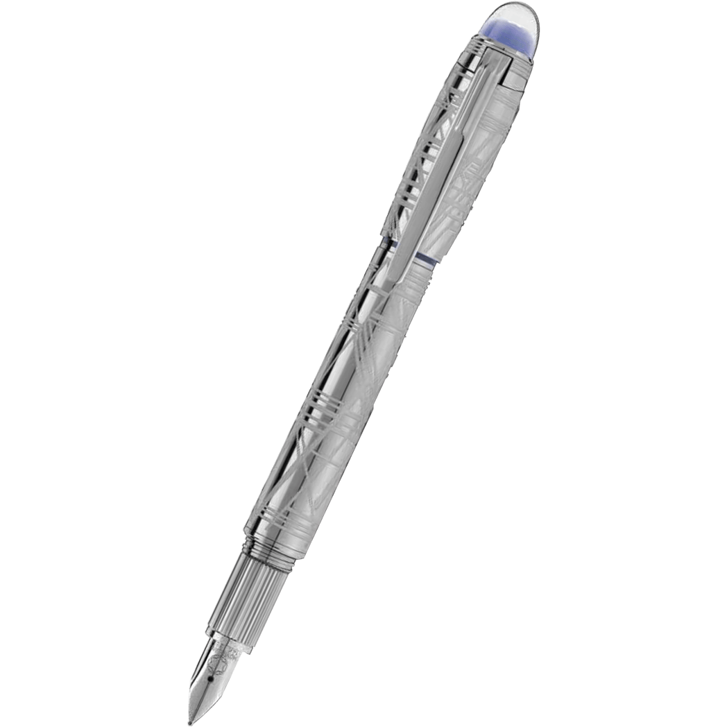 Montblanc Starwalker Fountain Pen - Doue - Space Blue Metal-Pen Boutique Ltd