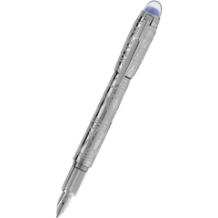 Montblanc Starwalker Fountain Pen - Doue - Space Blue Metal-Pen Boutique Ltd