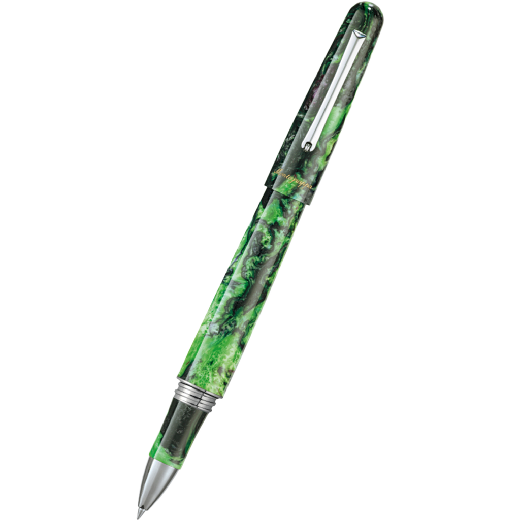 Montegrappa Elmo 01 Fantasy Bloom Rollerball Pen - Black Star Calla Lily-Pen Boutique Ltd