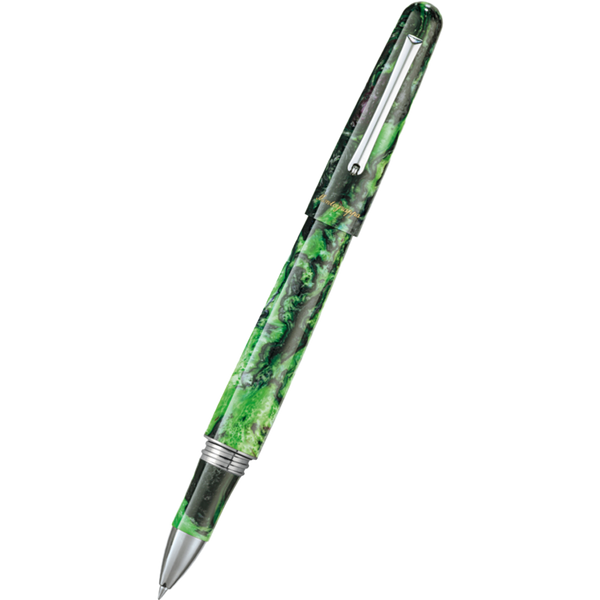Montegrappa Elmo 01 Fantasy Bloom Rollerball Pen - Black Star Calla Lily-Pen Boutique Ltd