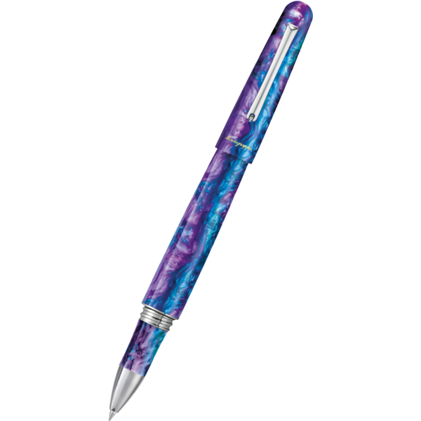 Montegrappa Elmo 01 Fantasy Bloom Rollerball Pen - Blue Cross Gentian-Pen Boutique Ltd