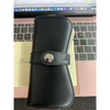 Montegrappa Italian Leather Double Pen Case- Black-Pen Boutique Ltd