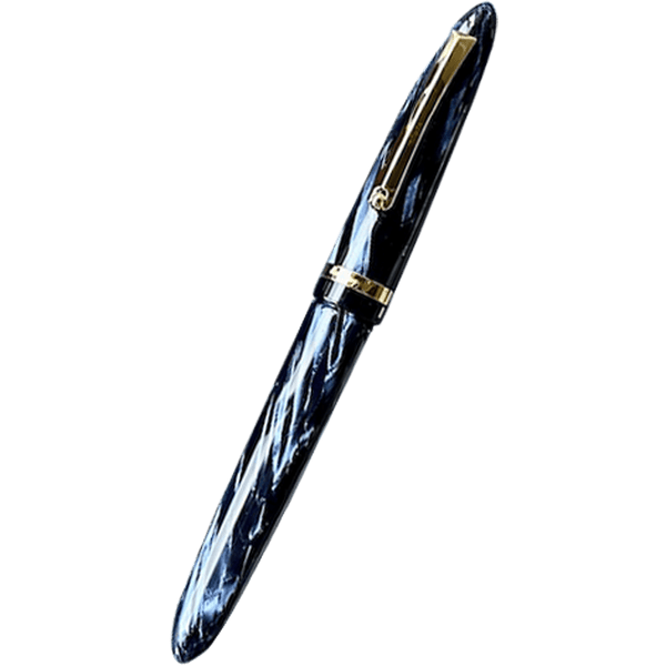 Montegrappa Venetia Celluloid Fountain Pen - Dark Blue - US Exclusive (Limited Edition)-Pen Boutique Ltd