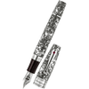 Montegrappa Skulls & Roses Fountain Pen - Sterling Silver (Limited Edition)-Pen Boutique Ltd