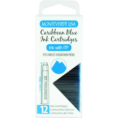 Monteverde Caribbean Blue - Ink Cartridges-Pen Boutique Ltd