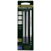 Monteverde Ceramic Rollerball Black Refill To Fit Pelikan Rollerball Medium Point 2 pieces Blister Card-Pen Boutique Ltd