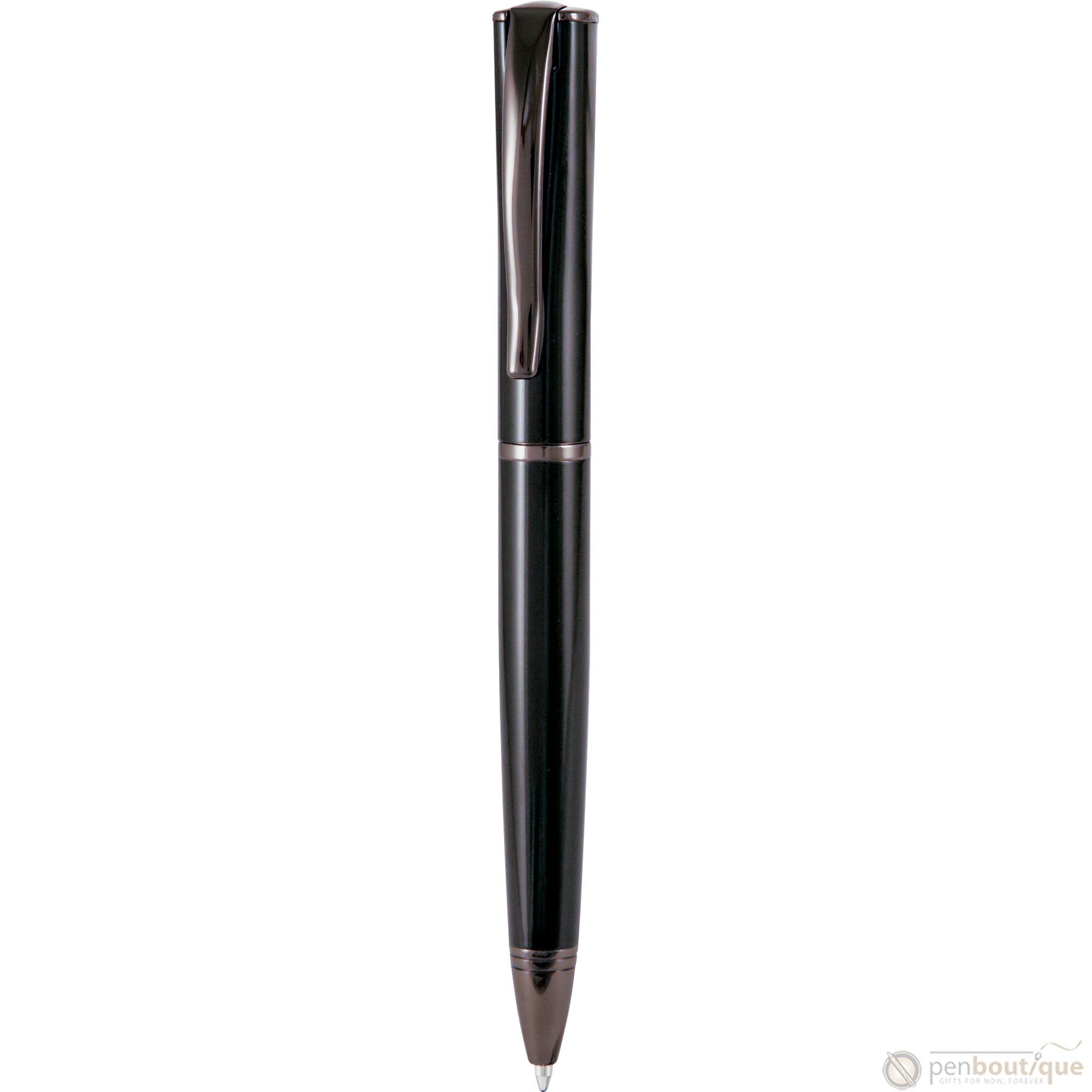 Monteverde Impressa Ballpoint - Black with Gunmetal Trim-Pen Boutique Ltd