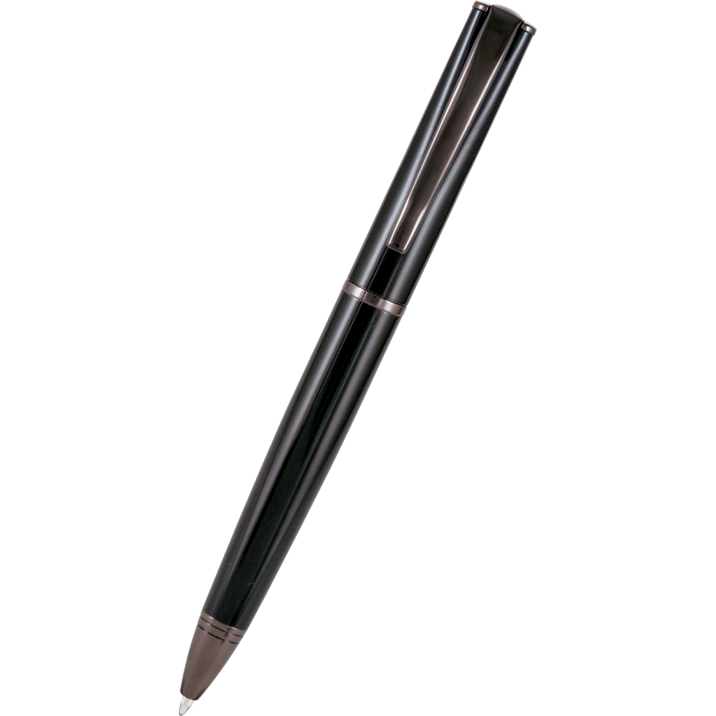 Monteverde Impressa Ballpoint - Black with Gunmetal Trim-Pen Boutique Ltd