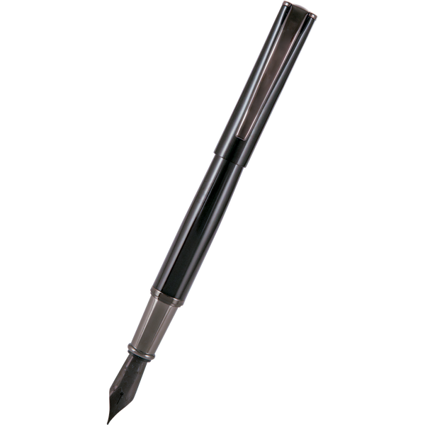 Monteverde Impressa Fountain Pen - Black with Gunmetal Trim-Pen Boutique Ltd