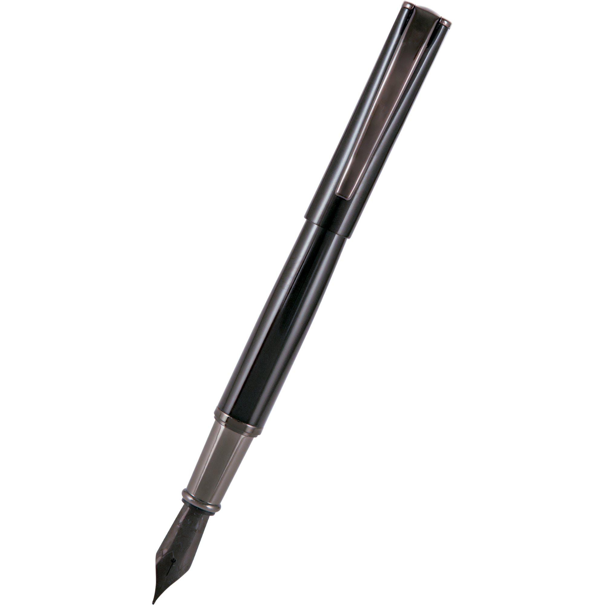 Monteverde Impressa Fountain Pen - Black with Gunmetal Trim-Pen Boutique Ltd
