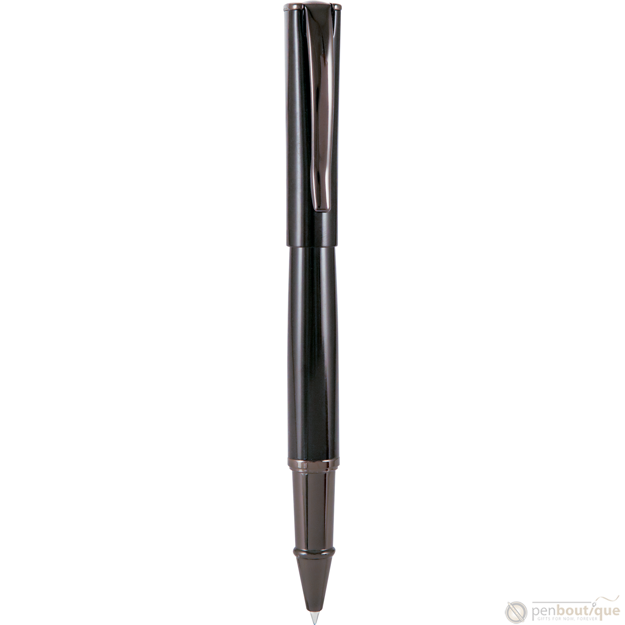 Monteverde Impressa Rollerball Pen- Black with Gunmetal Trim-Pen Boutique Ltd