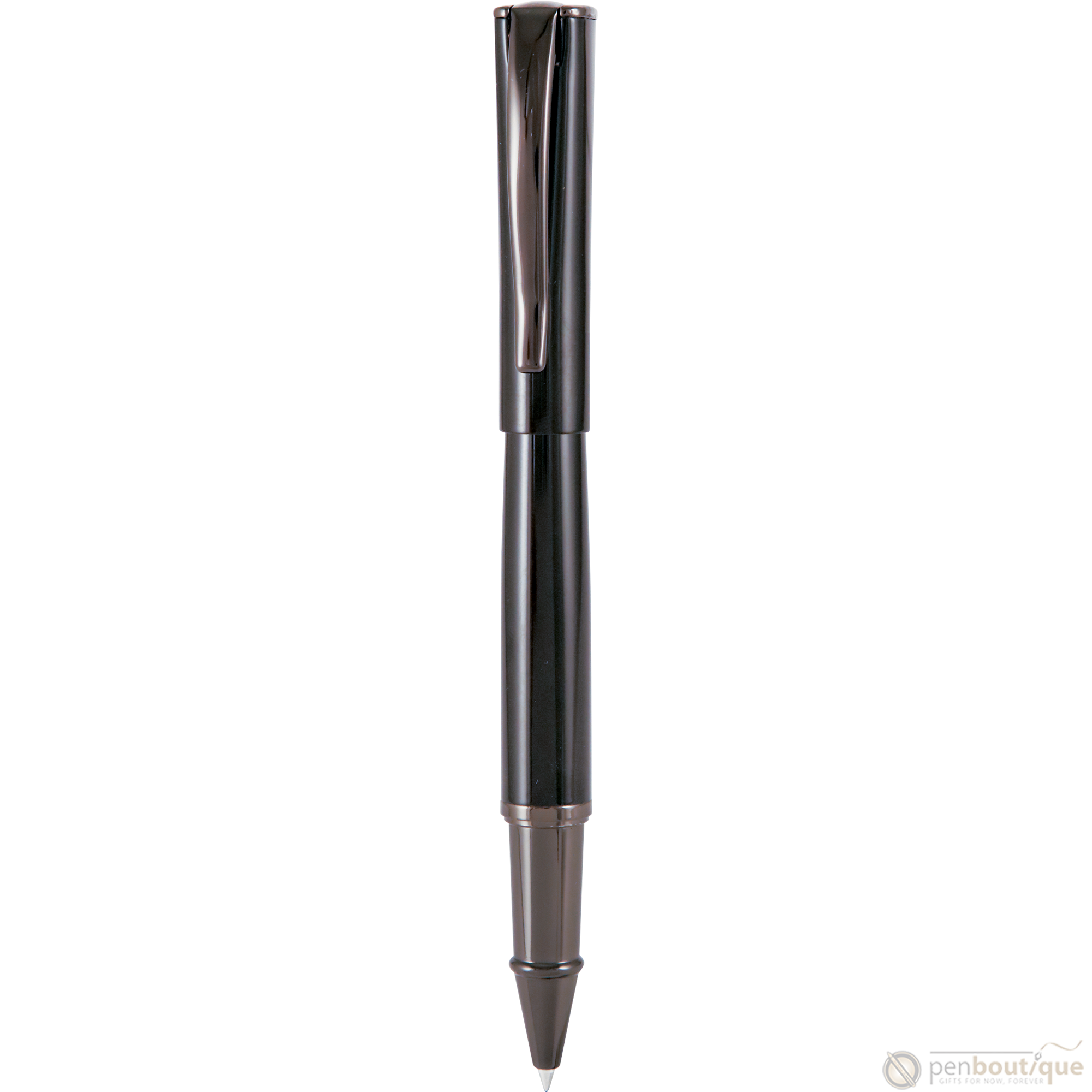 Monteverde Impressa Rollerball Pen- Black with Gunmetal Trim-Pen Boutique Ltd