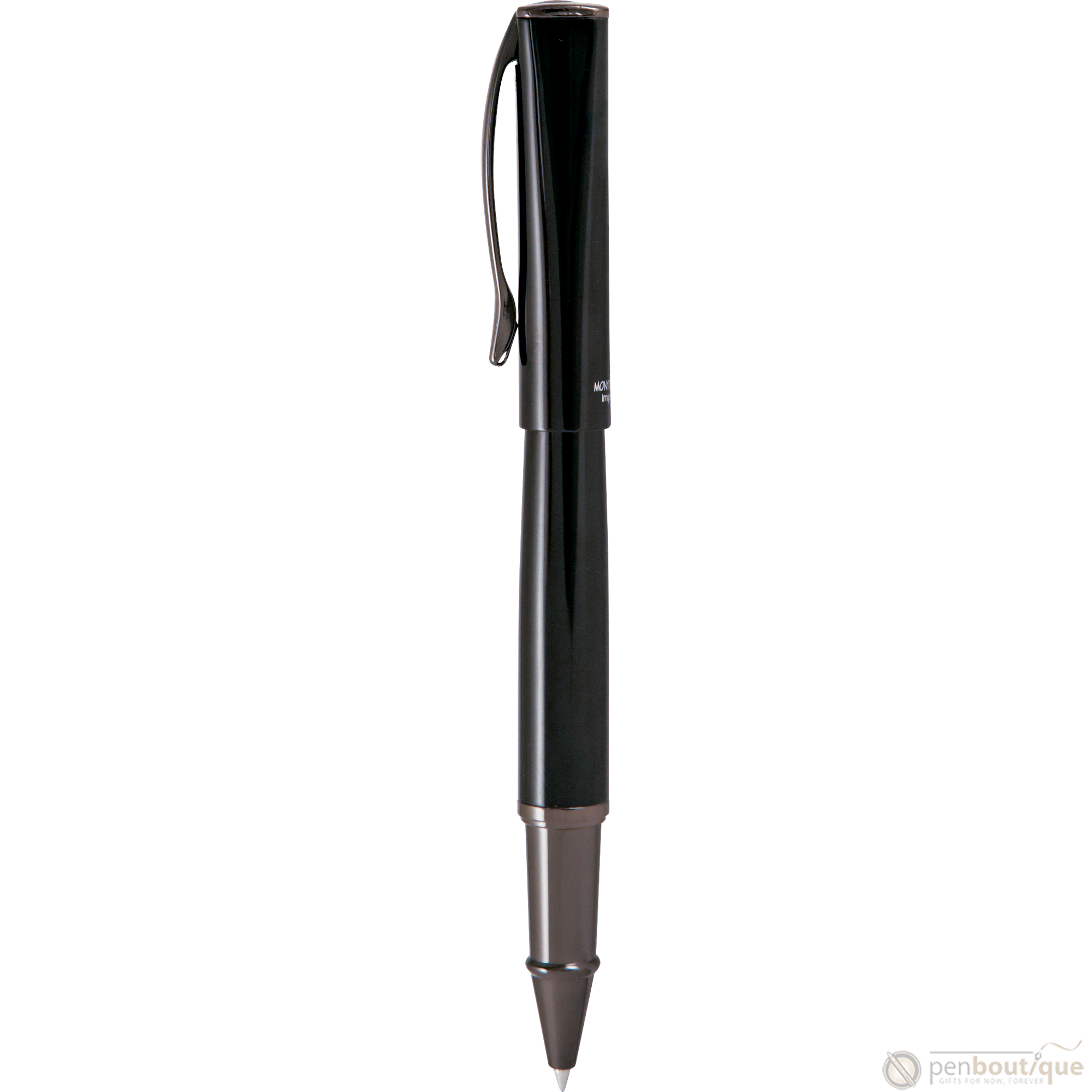Monteverde Impressa Rollerball Pen- Black with Gunmetal Trim-Pen Boutique Ltd